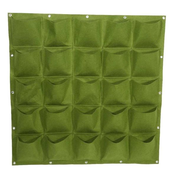

planters & pots wall plant bags 25 pockets planting hanging gardening planter outdoor indoor vertical greening grow flower
