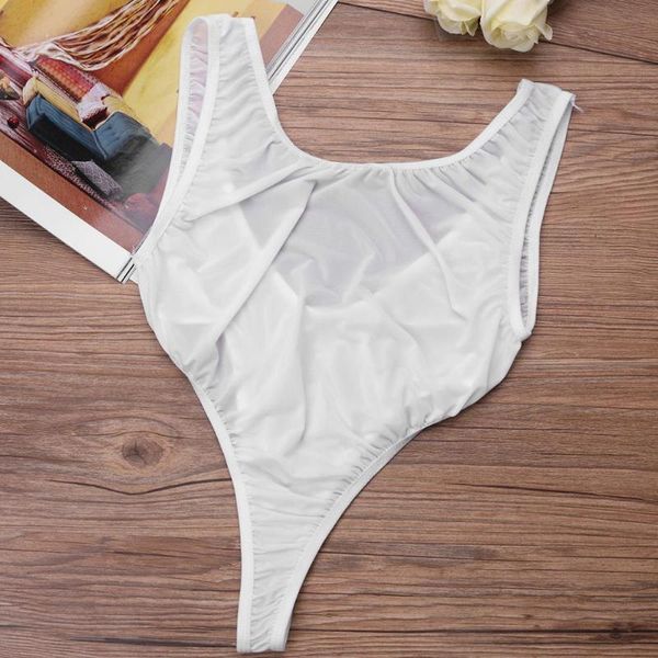 

one-piece suits see through high cut bodysuit thong swimsuit transparent sheer backless erotic lingerie women underwear body