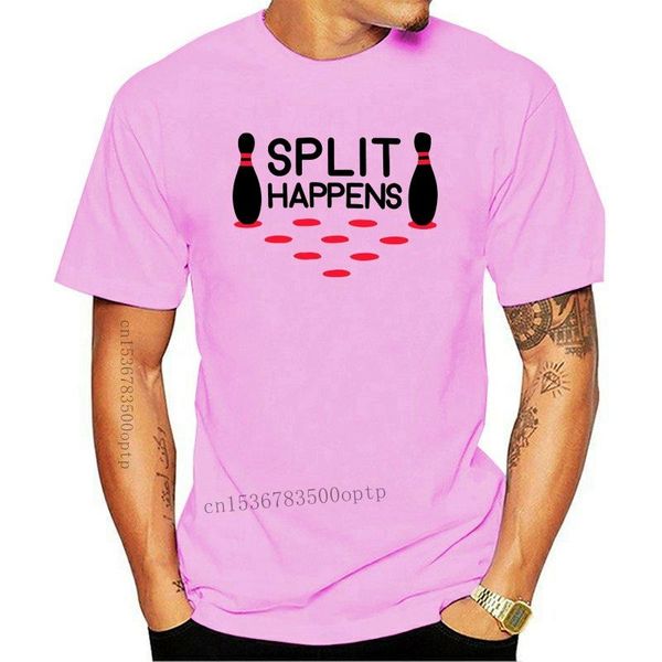 

men's t-shirts split happens | funny bowlinger team, bowler pin humor t-shirt printing t shirts men short sleeve, White;black