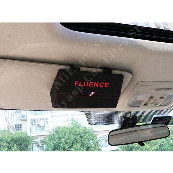 

other interior accessories car visor sunglasses case for fluence turn leather glass