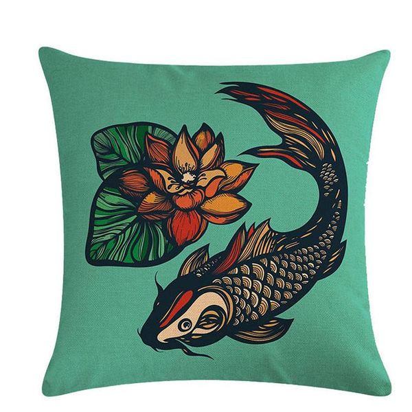 

pillow case fashion ornamental fish home decorative pillowcase throw cases seat cushion 45 * cm