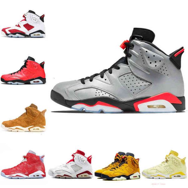 

2021 6 6s mens basketball shoes reflective infrared 23 british khaki electric green travis scotts black tinker