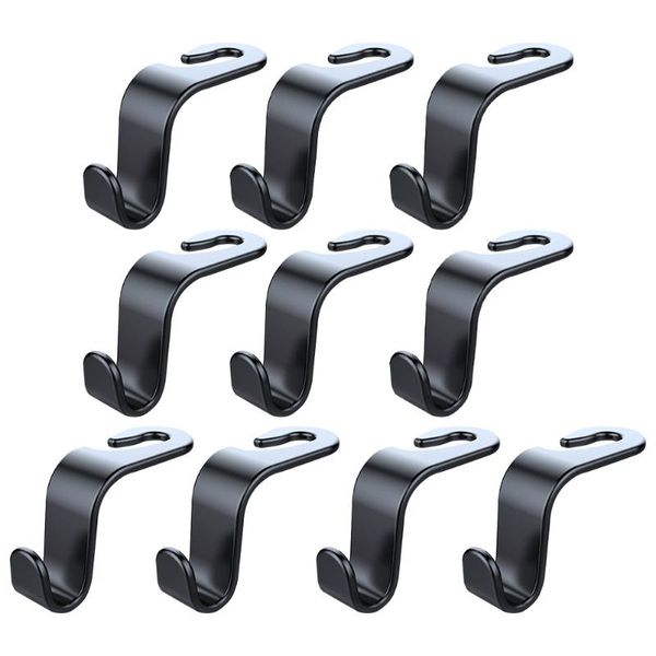 

10pcs durable practical car hooks hidden back organizer & rails
