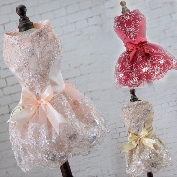 

dog apparel pet wedding dress luxury cat for dogs clothes skirt bow tie dresses yorkshire chihuahua