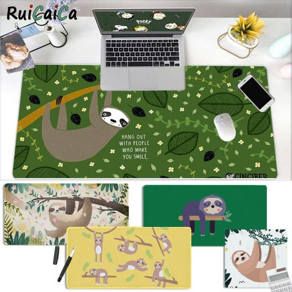 

mouse pads & wrist rests ruicaica sloth cute animals gaming player desk laprubber mat size for csgo game deskpc computer
