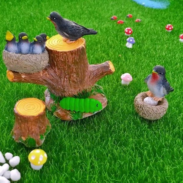 

creative forest series ornaments for home decoration mini birds plant bonsai miniature micro landscape gardening pot decors decorative objec