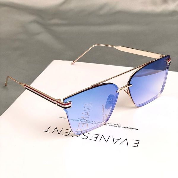 

sunglasses retro ladies frameless square polarized 2021 zonnebril dames vrouwen bril rectangle, White;black