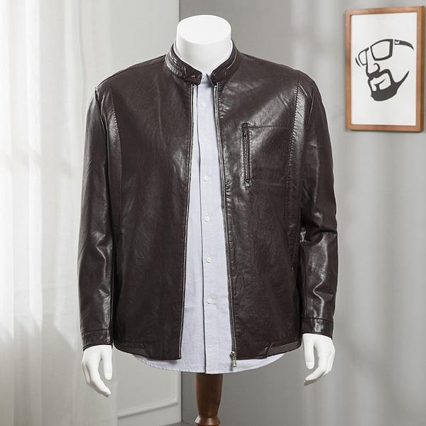 

men's fur & faux 8xl 6xl 5xl 4x men leather jacket genuine real sheep goat skin brand black male bomber motorcycle biker man's coa
