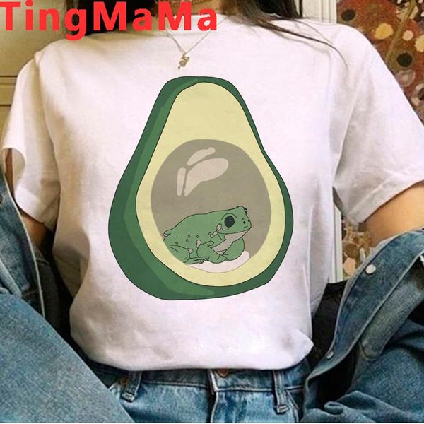 

women's t-shirt avocado t shirt clothes women plus size print aesthetic white kawaii tees couple