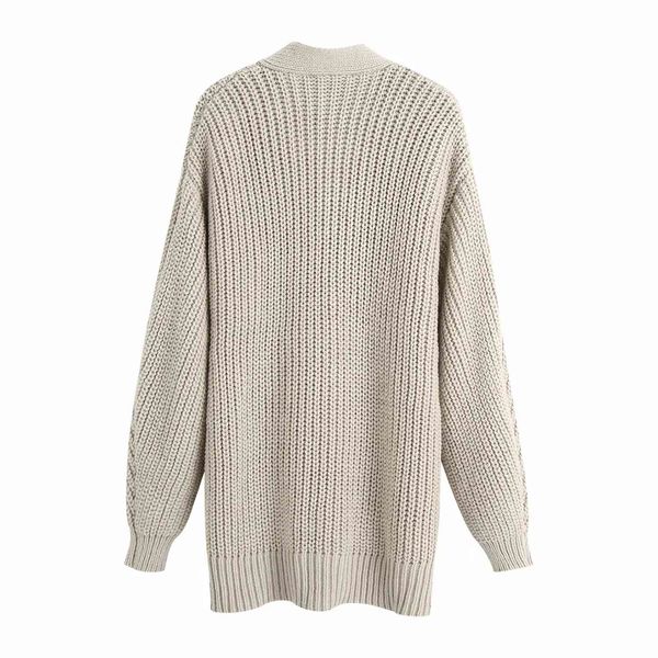 

clothing long sleeve new women jackets outerwear coats fall women's fashion with a bow embellished knitted jacket, Black;brown