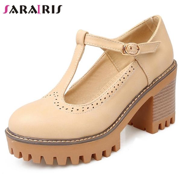 

dress shoes sarairis fashion high chunky heels sandals women 2021 elegant platform ladies, Black