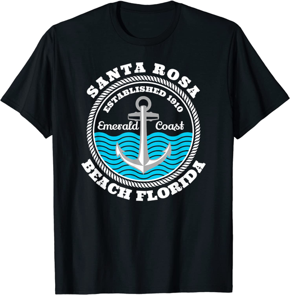 

men's t-shirts santa rosa beach florida t-shirt geometric graphic fashion, White;black