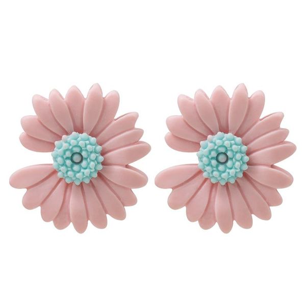 

utimtree lovely daisy earrings 925 sterling silver needle flower stud earring for women girl jewelry gift brincos bijoux, Golden;silver