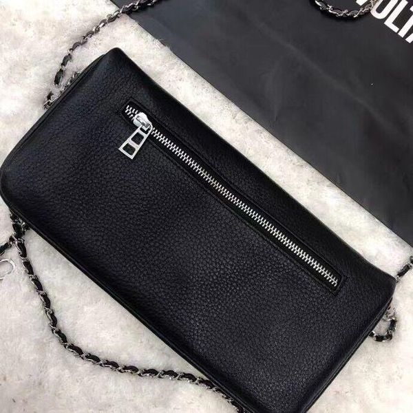 

waist bags 2021 drill rivet beaded wings decoration genuine leather women's chain fashion handbag