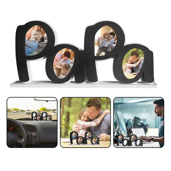 

frames papa po frame exquisite picture creative decoration gift family souvenir home deskdecor father's day birthday