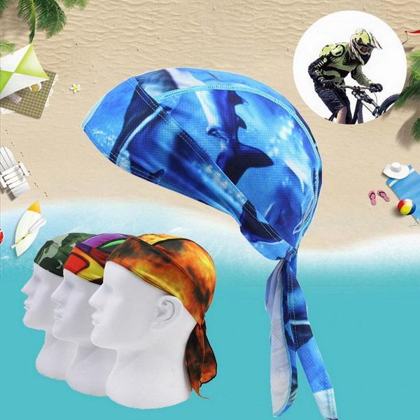 

cycling caps & masks outdoor hat quick dry sports headband moisture absorption sunscreen headgear headscraf head wrap bandna whshoppi, Black