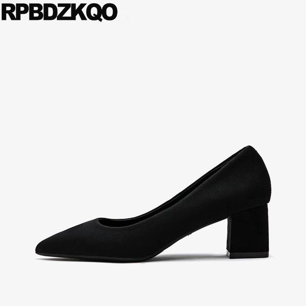 

dress shoes pumps pointed toe block heels for women slip on size 4 34 2021 red medium nude suede 33 chunky black blue casual thick