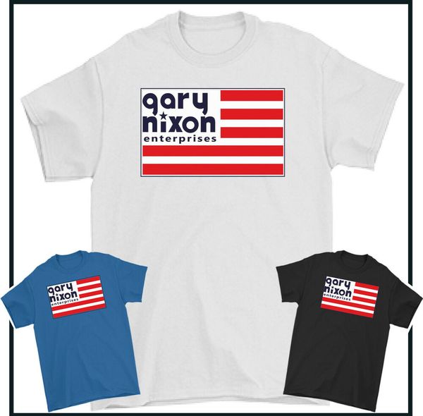 

gary nixon shirt as worn by barry sheene duck motorcycle biker who no.7 company, White;black