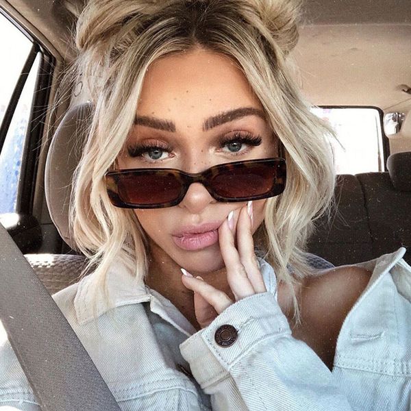 

sun glasses fashion square glasses luxury brand travel small rectangle glasses men women vintage retro oculos lunette de soleil femme, White;black