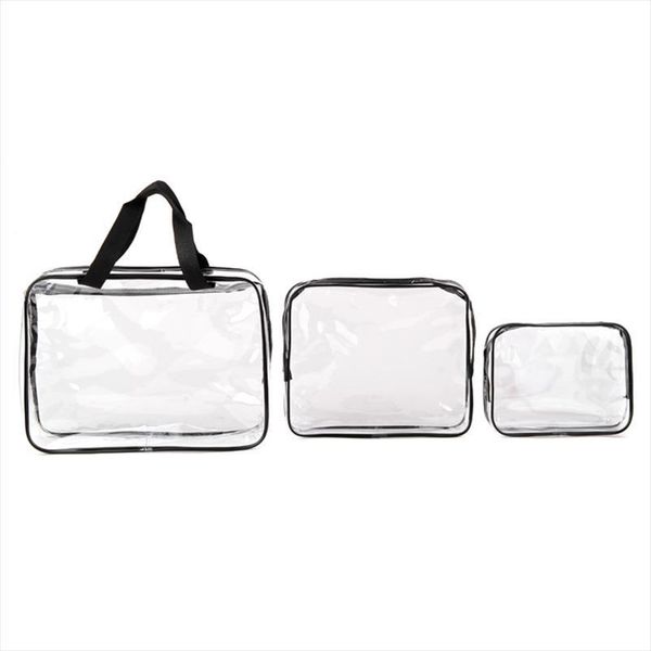 

environmental protection pvc transparent cosmetic bag women travel make up toiletry bags makeup handbag organizer case