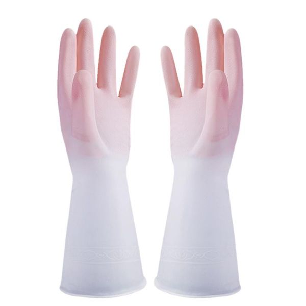 

disposable gloves 8pair gradient color dishwashing housework waterproof latex