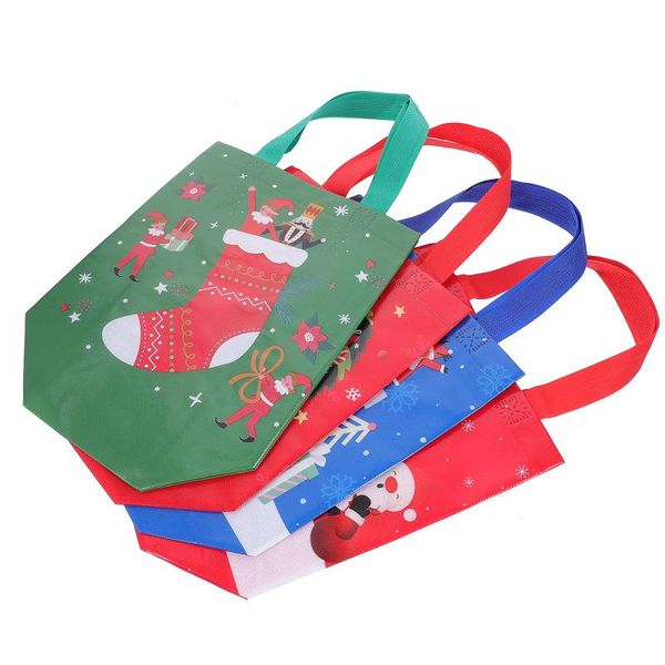 

christmas decorations 12pcs gifts bags souvenir festival candy packing (assorted color)