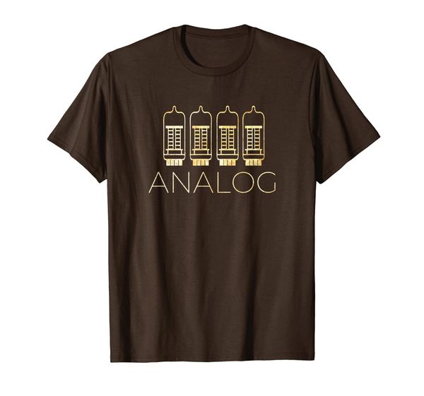 

retro style audiophile, analog tube amp music gifts t-shirt, White;black
