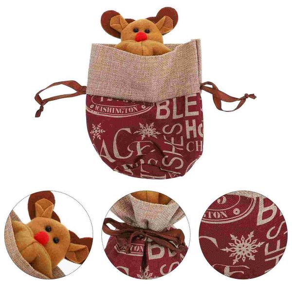 

christmas decorations 1pc apple gift bag portable gifts container xmas kids favors