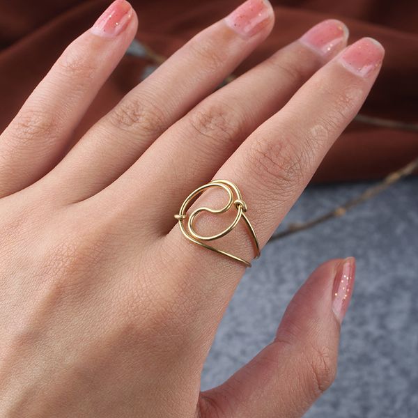 

diy hand wound creative jewelry simple classic copper ring, Silver