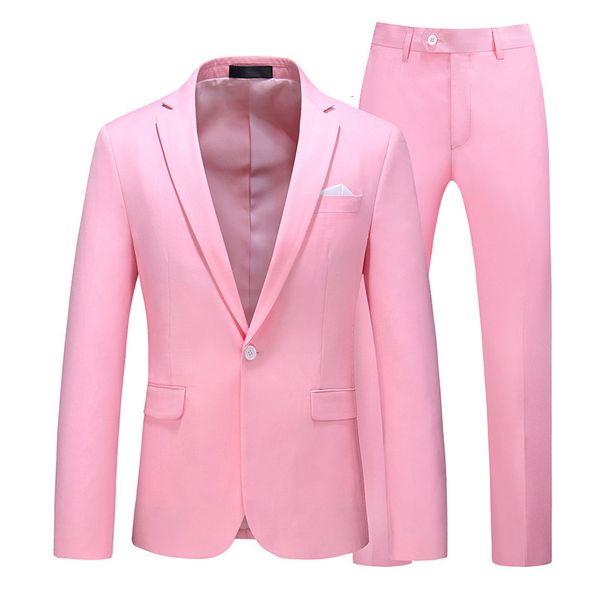 

men's suits & blazers pyjtrl two-piece wedding for british style men single occasional suit mode party smoking ballet traje homme tzlh, White;black
