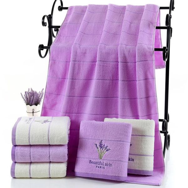 

towel pure cotton lavender scented bath