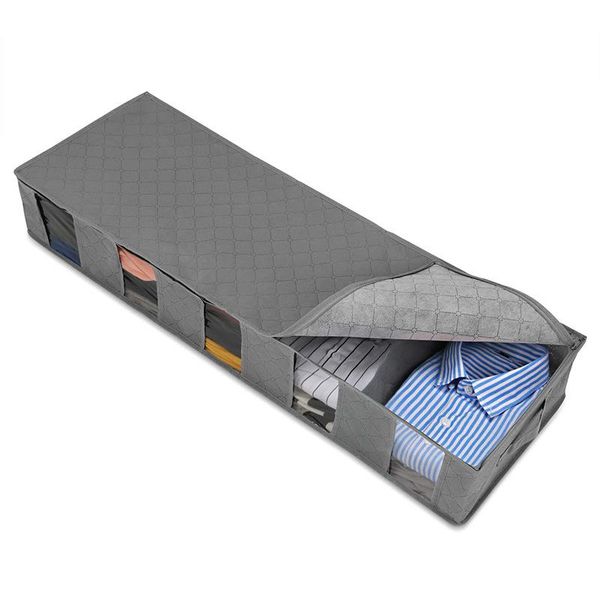 

1pc non woven fabric bed bottom storage box wardrobe clothes dustproof moisture proof bag home drawer organizer bags
