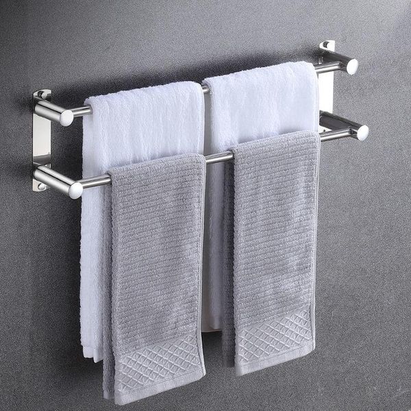 

punch-seamless stainless steel towel rack bathroom toilet wall hanging storage pole g8066 racks