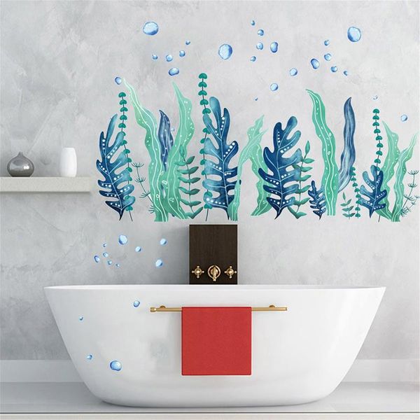 

wall stickers ocean grass colorful seaweed sticker sea decoration fft