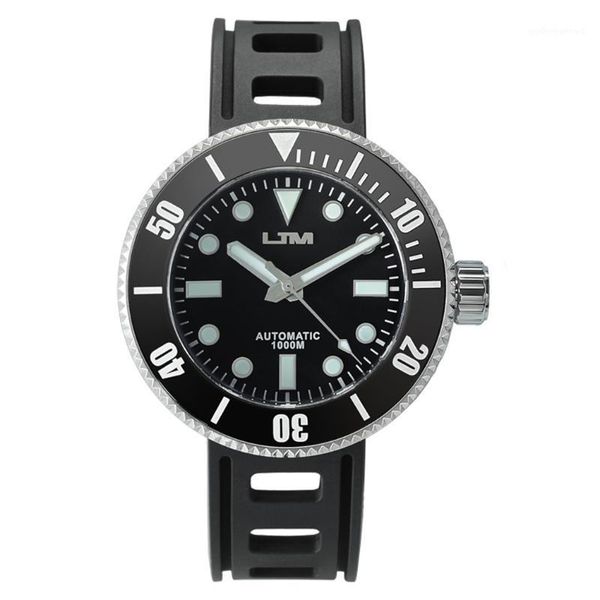 

wristwatches san martin mens diver watches, men watch luxury sport wristwatch 1000m waterproof bgw-9 luminous sapphire mirror vs37 solar nh3, Slivery;brown