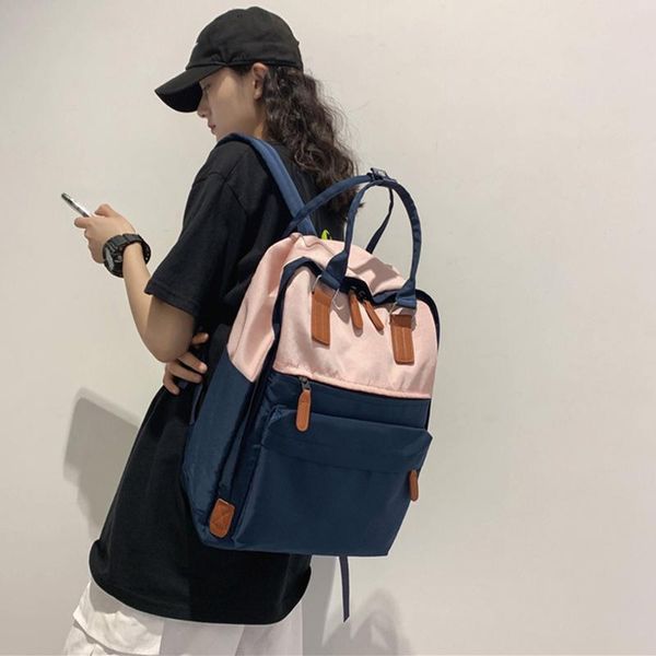 

backpack fashion nylon woman school bag for teenage girls female travel bagpacks lapback pack ladies waterproof bags mochila