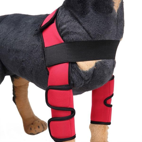 

dog apparel elbow protector sleeve pad canine leg hock joint protection wounds with bandage wrap heals sprains helps suppliers