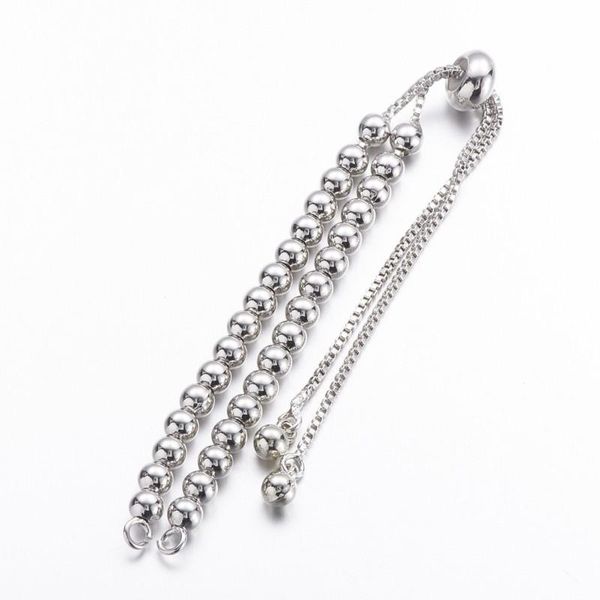 

230mm brass charm chain bracelet makings slider bracelets making couple wedding jewelry link,, Black
