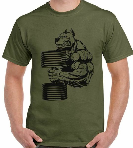 

bulldog gym t-shirt mma training weight lifting bodybuilding, White;black
