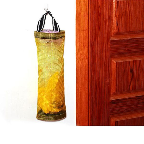

hanging baskets convenient home kitchen bag bathroom mesh bags grocery garbage holder storage dispenser organizer