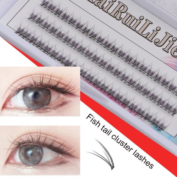 

false eyelashes 1 box of single cluster grafted segmented cross-curling for personal use to extend makeup tools