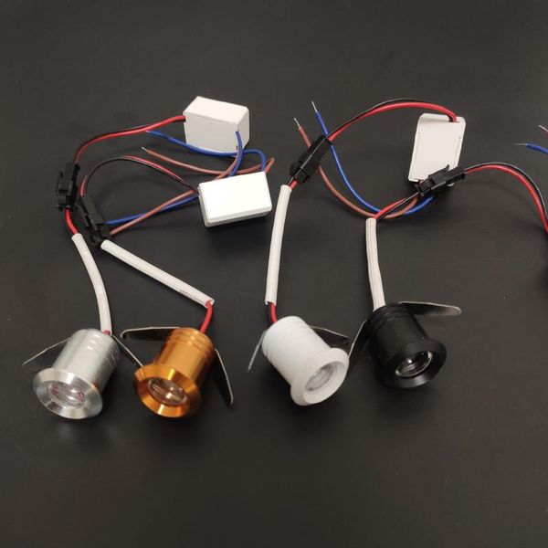 

light mini downlight 28mm 110-220v with driver ceiling recessed cabinet spot lamp jewelry display silver/black/white/gold spotlights