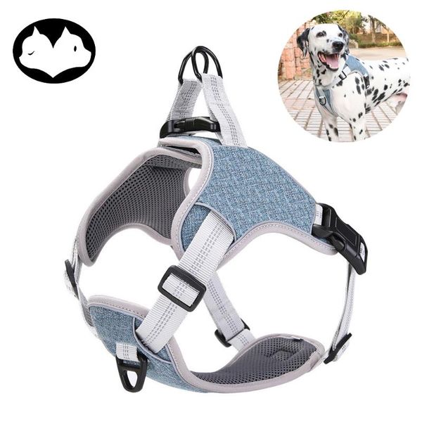 

cute basic halter harnesses for dogs no pull dog harness accessories adjustable reflective luxury pet product collars & leashes