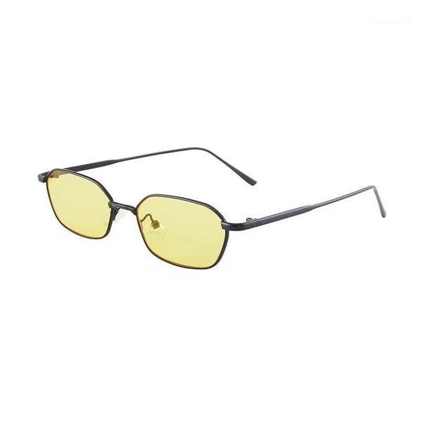 

sunglasses fashion women oval yellow light and comfortable anti-ultraviolet alloy metal frame sun glasses travel uv400, White;black