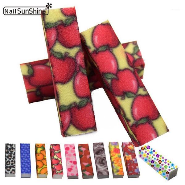 

4pcs/set beauty design nail file sanding block sponge emery board polishing grinding manicure 4 side acrylic supplies1
