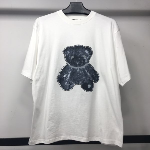 

women's t-shirt 2021 summer for women manga short impression kangli digital fingerprint imported machine to produce light bear t-s, White