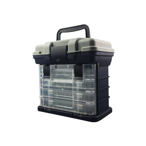 

fishing accessories multifunctional 4 drawer tackle box baits lures tool -resistant storage (small)