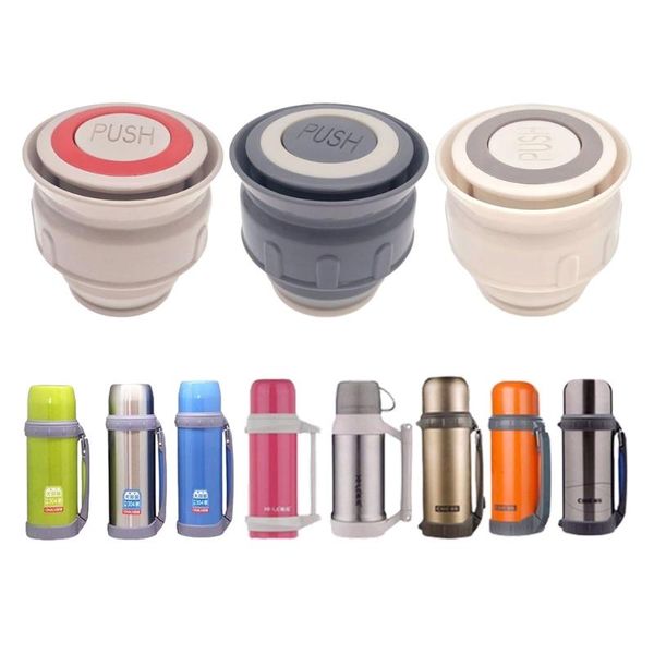 

water bottles 6cm universal thermal bottle cup cap cover vacuum flask lid outdoor travel mug ser leakproof stainless steel thermo