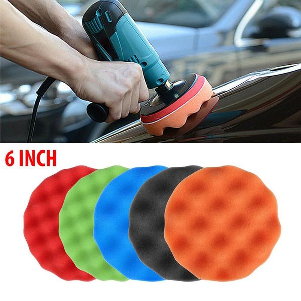 

car sponge foam polishing pad ultra fine medium 6inch buffing coarse pads for drill kit set waxing polisher