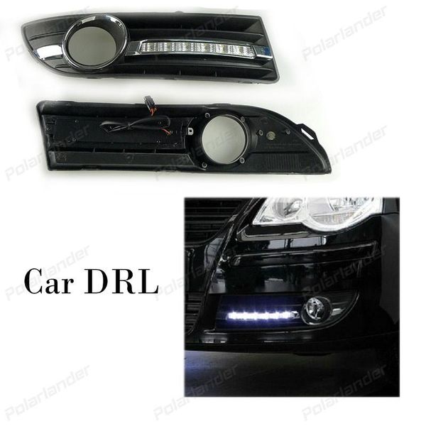 

panel lights 1 pair auto parts accessory car drl turn signal style 12v 6000k daytime running fog lamp for v/olkswagen p/olo 2005-2008